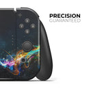 Neon Motion Lights // Skin Decal Wrap Kit for Nintendo Switch Console & Dock, Joy-Cons, Pro Controller, Lite, 3DS XL, 2DS XL, DSi, or Wii - Vinyl Skin Wrap for Nintendo Switch 2, OLED, Lite, Pro Controller, Wii & Classic Handhelds