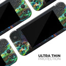 Neon Motion Lights // Skin Decal Wrap Kit for Nintendo Switch Console & Dock, Joy-Cons, Pro Controller, Lite, 3DS XL, 2DS XL, DSi, or Wii - Vinyl Skin Wrap for Nintendo Switch 2, OLED, Lite, Pro Controller, Wii & Classic Handhelds