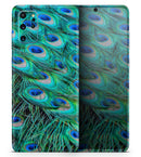 Neon Multiple Peacock - Premium Vinyl Skin Decal for Samsung Galaxy S25 Ultra, S24, S23, S22 & All Galaxy S Models