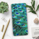 Neon Multiple Peacock - Premium Vinyl Skin Decal for Samsung Galaxy S25 Ultra, S24, S23, S22 & All Galaxy S Models