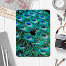 Neon Multiple Peacock - Full Body Skin Decal for the Apple iPad Pro 12.9", 11", 10.5", 9.7", Air or Mini (All Models Available)