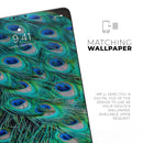 Neon Multiple Peacock - Full Body Skin Decal for the Apple iPad Pro 12.9", 11", 10.5", 9.7", Air or Mini (All Models Available)