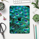 Neon Multiple Peacock - Full Body Skin Decal for the Apple iPad Pro 12.9", 11", 10.5", 9.7", Air or Mini (All Models Available)