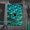 Neon Multiple Peacock - Full Body Skin Decal for the Apple iPad Pro 12.9", 11", 10.5", 9.7", Air or Mini (All Models Available)
