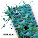 Neon Multiple Peacock - Protective Skin Wrap & Decal – Compatible with iPhone SE to iPhone 17 Pro Max (All Models)