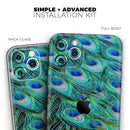 Neon Multiple Peacock - Protective Skin Wrap & Decal – Compatible with iPhone SE to iPhone 17 Pro Max (All Models)