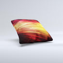 Neon Orange 3D Rectangles ink-Fuzed Decorative Throw Pillow
