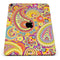 Neon Orange Paisley Pattern - Full Body Skin Decal for the Apple iPad Pro 12.9", 11", 10.5", 9.7", Air or Mini (All Models Available)