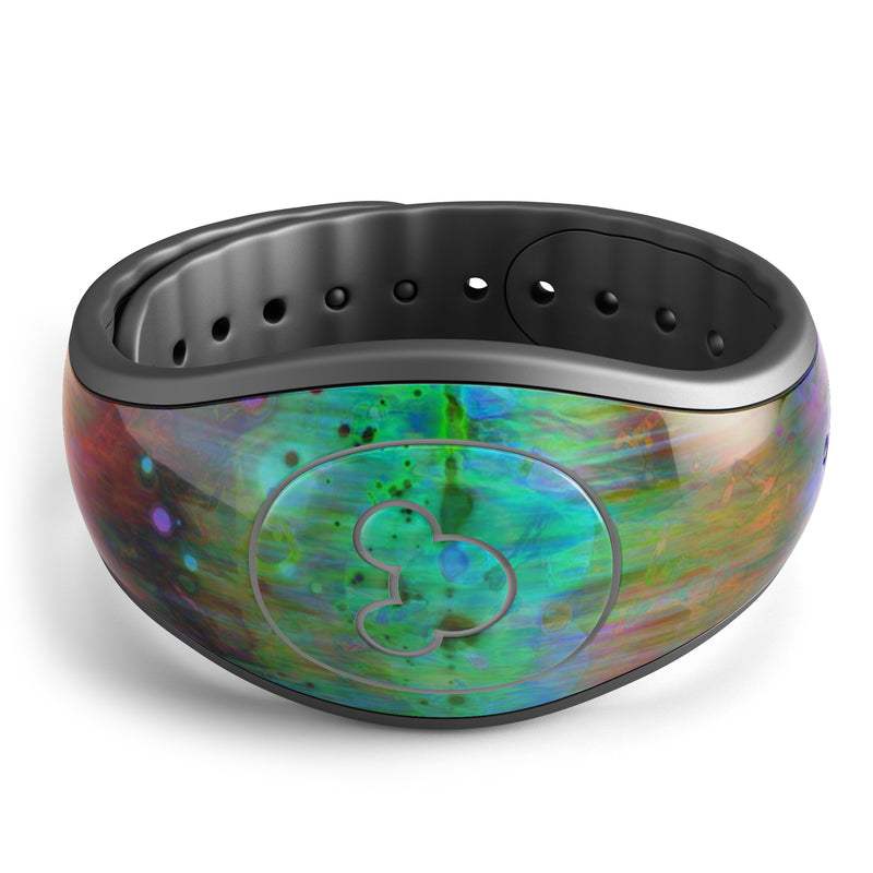 Neon Paint Mixtured Surface - Decal Skin Wrap Kit for the Disney Magic Band