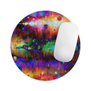 Neon Paint Mixtured Surface// WaterProof Rubber Foam Backed Anti-Slip Mouse Pad for Home Work Office or Gaming Computer Desk