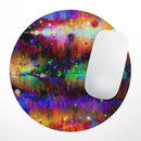 Neon Paint Mixtured Surface// WaterProof Rubber Foam Backed Anti-Slip Mouse Pad for Home Work Office or Gaming Computer Desk