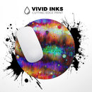 Neon Paint Mixtured Surface// WaterProof Rubber Foam Backed Anti-Slip Mouse Pad for Home Work Office or Gaming Computer Desk