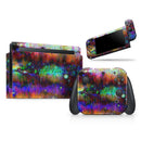 Neon Paint Mixtured Surface // Skin Decal Wrap Kit for Nintendo Switch Console & Dock, Joy-Cons, Pro Controller, Lite, 3DS XL, 2DS XL, DSi, or Wii - Vinyl Skin Wrap for Nintendo Switch 2, OLED, Lite, Pro Controller, Wii & Classic Handhelds
