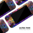 Neon Paint Mixtured Surface // Skin Decal Wrap Kit for Nintendo Switch Console & Dock, Joy-Cons, Pro Controller, Lite, 3DS XL, 2DS XL, DSi, or Wii - Vinyl Skin Wrap for Nintendo Switch 2, OLED, Lite, Pro Controller, Wii & Classic Handhelds