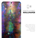 Neon Paint Mixtured Surface - Premium Vinyl Skin Decal for Samsung Galaxy S25 Ultra, S24, S23, S22 & All Galaxy S Models
