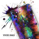 Neon Paint Mixtured Surface - Premium Vinyl Skin Decal for Samsung Galaxy S25 Ultra, S24, S23, S22 & All Galaxy S Models