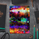 Neon Paint Mixtured Surface - Full Body Skin Decal for the Apple iPad Pro 12.9", 11", 10.5", 9.7", Air or Mini (All Models Available)