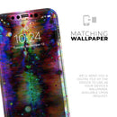 Neon Paint Mixtured Surface - Protective Skin Wrap & Decal – Compatible with iPhone SE to iPhone 17 Pro Max (All Models)