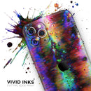 Neon Paint Mixtured Surface - Protective Skin Wrap & Decal – Compatible with iPhone SE to iPhone 17 Pro Max (All Models)