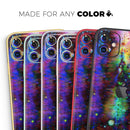 Neon Paint Mixtured Surface - Protective Skin Wrap & Decal – Compatible with iPhone SE to iPhone 17 Pro Max (All Models)