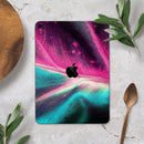 Neon Pink & Green Leaf - Full Body Skin Decal for the Apple iPad Pro 12.9", 11", 10.5", 9.7", Air or Mini (All Models Available)