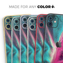 Neon Pink & Green Leaf - Protective Skin Wrap & Decal – Compatible with iPhone SE to iPhone 17 Pro Max (All Models)