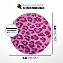 Neon Pink Cheetah Animal Print// WaterProof Rubber Foam Backed Anti-Slip Mouse Pad for Home Work Office or Gaming Computer Desk