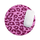 Neon Pink Cheetah Animal Print// WaterProof Rubber Foam Backed Anti-Slip Mouse Pad for Home Work Office or Gaming Computer Desk