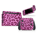 Neon Pink Cheetah Animal Print // Skin Decal Wrap Kit for Nintendo Switch Console & Dock, Joy-Cons, Pro Controller, Lite, 3DS XL, 2DS XL, DSi, or Wii - Vinyl Skin Wrap for Nintendo Switch 2, OLED, Lite, Pro Controller, Wii & Classic Handhelds