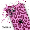 Neon Pink Cheetah Animal Print - Protective Skin Wrap & Decal – Compatible with iPhone SE to iPhone 17 Pro Max (All Models)
