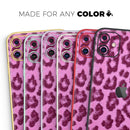 Neon Pink Cheetah Animal Print - Protective Skin Wrap & Decal – Compatible with iPhone SE to iPhone 17 Pro Max (All Models)