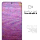 Neon Pink Dyed Wood Grain - Premium Vinyl Skin Decal for Samsung Galaxy S25 Ultra, S24, S23, S22 & All Galaxy S Models