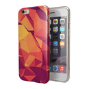 Neon Pink and Orange Geometric Shapes iPhone 6/6s or 6/6s Plus 2-Piece Hybrid INK-Fuzed Case