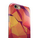 Neon Pink and Orange Geometric Shapes iPhone 6/6s or 6/6s Plus 2-Piece Hybrid INK-Fuzed Case