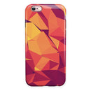 Neon Pink and Orange Geometric Shapes iPhone 6/6s or 6/6s Plus 2-Piece Hybrid INK-Fuzed Case