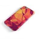 Neon Pink and Orange Geometric Shapes iPhone 6/6s or 6/6s Plus 2-Piece Hybrid INK-Fuzed Case