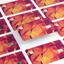 Neon Pink and Orange Geometric Shapes - Premium Protective Decal Skin-Kit for the Apple Credit Card