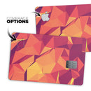 Neon Pink and Orange Geometric Shapes - Premium Protective Decal Skin-Kit for the Apple Credit Card