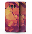 Neon Pink and Orange Geometric Shapes - Samsung Galaxy S8 Full-Body Skin Kit