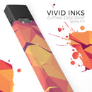 Neon Pink and Orange Geometric Shapes - Premium Decal Protective Skin-Wrap Sticker compatible with the Juul Labs vaping device