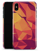 Neon Pink and Orange Geometric Shapes - iPhone X Clipit Case