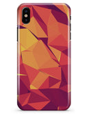Neon Pink and Orange Geometric Shapes - iPhone X Clipit Case