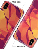 Neon Pink and Orange Geometric Shapes - iPhone X Clipit Case