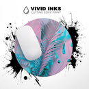 Neon Retro Paint Forest V1// WaterProof Rubber Foam Backed Anti-Slip Mouse Pad for Home Work Office or Gaming Computer Desk