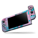 Neon Retro Paint Forest V1 // Skin Decal Wrap Kit for Nintendo Switch Console & Dock, Joy-Cons, Pro Controller, Lite, 3DS XL, 2DS XL, DSi, or Wii - Vinyl Skin Wrap for Nintendo Switch 2, OLED, Lite, Pro Controller, Wii & Classic Handhelds