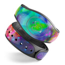Neon Splatter Universe - Decal Skin Wrap Kit for the Disney Magic Band