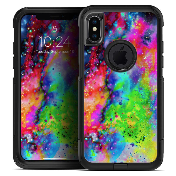 Neon Splatter Universe - Skin Kit for the iPhone OtterBox Cases