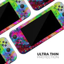 Neon Splatter Universe // Skin Decal Wrap Kit for Nintendo Switch Console & Dock, Joy-Cons, Pro Controller, Lite, 3DS XL, 2DS XL, DSi, or Wii