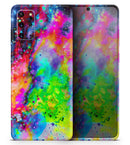 Neon Splatter Universe - Premium Vinyl Skin Decal for Samsung Galaxy S25 Ultra, S24, S23, S22 & All Galaxy S Models