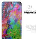 Neon Splatter Universe - Premium Vinyl Skin Decal for Samsung Galaxy S25 Ultra, S24, S23, S22 & All Galaxy S Models